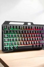 Led Işıklı Oyuncu Klavye Usb Girişli RGB Işıklı Q Klavye Mouse Hediyeli - Görsel 2