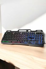 Led Işıklı Oyuncu Klavye Usb Girişli RGB Işıklı Q Klavye Mouse Hediyeli - Görsel 3