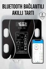 Akıllı Tartı Bluetooth Bağlantılı Yağ Ölçebilen Tartı Yeni Nesil - Görsel 5