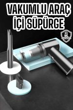 Araç İçi Süpürge Vakumlu Şarjlı Süpürge Filtreli - Görsel 5