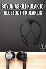 Kablolu Boyun Askılı Dijital Göstergeli Bluetooth Kulaklığı 60 Saat - Görsel 5