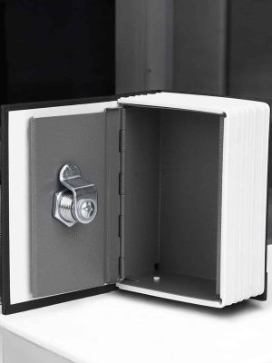 Gizli Kasa Kitap Görünümlü Anahtarlı Çelik Mini Kasa