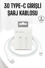 Iphone Uyumlu İOS Uyumlu Lightning Hızlı Şarj Tye C Lightning Şarj Kablosu - Görsel 5