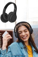 Kulak Üstü Kablosuz Bluetooth Kulaklık Gürültü Önleyici Uzun Şarj Süreli - Görsel 2