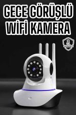 Ev Kamerası Wifi Kamerası Video Kayıt Çift Yönlü Hareket Sensörü Bebek - Görsel 5