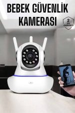 Wifi Kamera Ev Kamerası Gece Görüşlü Kablosuz Bebek Izleme Kamerası - Görsel 5