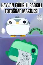 Çocuklar için Fotoğraf Makinesi Anlık Baskı Makinesi HD Görüntü Kalitesi - Görsel 5