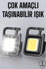 Anahtarlık Çok Amaçlı Mıknatıslı Taşınabilir Işık Led Şarjlı - Görsel 5