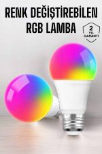 Renk Değiştirebilen RGB Işıklı Led Ampul A+Enerji 15 Watt Led Işık - Görsel 5
