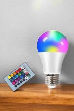 Led Ampul Enerji Dostu RGB Işıklı 100W Led Işık - Görsel 3