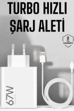 Şarj Aleti 67W Hızlı Şarj Turbo Type-C Uyumlu Şarj Adaptörü Kablosu - Görsel 5