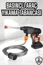 Yeni Nesil Araç Yıkama Şarjlı Tabancası Basınçlı Su Hazneli - Görsel 5