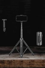 Tripod Kablosuz Bluetooth Bağlantılı Selfie Çubuğu 360 Derece Dönebilen - Görsel 4