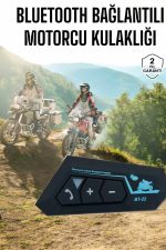 İnterkom Intercom Kask Kulaklık Bt22 Bluetooth Motosiklet Kulaklık 5.0 Bluetooth - Görsel 5