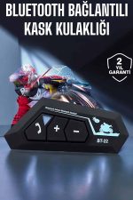 Kask Kulaklık Bluetooth Motosiklet Kulaklık Intercom Su Geçirmez - Görsel 5