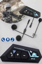 Kask Kulaklık Bluetooth Motosiklet Kulaklık Intercom Su Geçirmez - Görsel 2