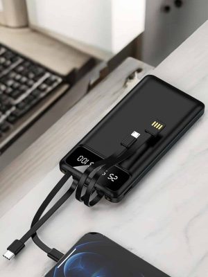 Powerbank 20.000 Mah LCD Ekran USB Lightning Type-C Uyumlu İOS ve Android