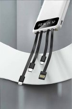 Powerbank 20.000 Mah LCD Ekran USB Lightning Type-C Uyumlu İOS ve Android - Görsel 4