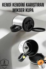 Yazılı Mug Kupa Karıştırıcı Özelliği Ve Paslanmaz Çelik - Görsel 6