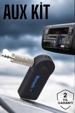 Tüm Araçlara Uyumlu Aux Car Bluetooth Kablosuz Araç Bağlantı Kiti - Görsel 5