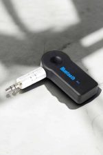 Kablosuz Bluetooth Aux Araç Kiti Siyah Hafıza Kartlı - Görsel 2