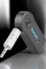 Kablosuz Bluetooth Aux Araç Kiti Siyah Hafıza Kartlı - Görsel 3