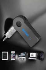 Kablosuz Bluetooth Aux Araç Kiti Siyah Hafıza Kartlı - Görsel 4
