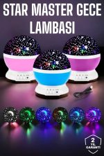 Mavi ve Mor Işıklı Projeksiyon Lambası - Görsel 6
