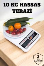 Kompakt Tasarım ve Tek Tuşla Sıfırlama Özelliğiyle Kullanımı Kolay Mutfak Tartısı - Görsel 5