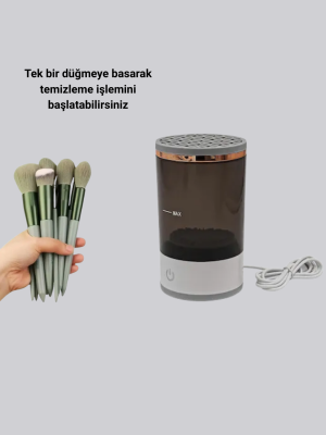 Hijyenik Makyaj İçin 13’lü Fırça Seti ve Elektrikli Temizleyici