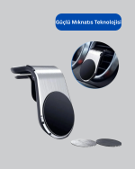 Mini Manyetikli Araç Telefon Tutucu - Görsel 2
