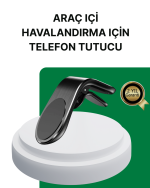 360° Ayarlanabilir Araç Telefon Tutucu – Tüm Telefonlarla Uyumlu - Görsel 5