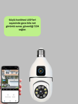 1080P WiFi Ampul Kamerası
