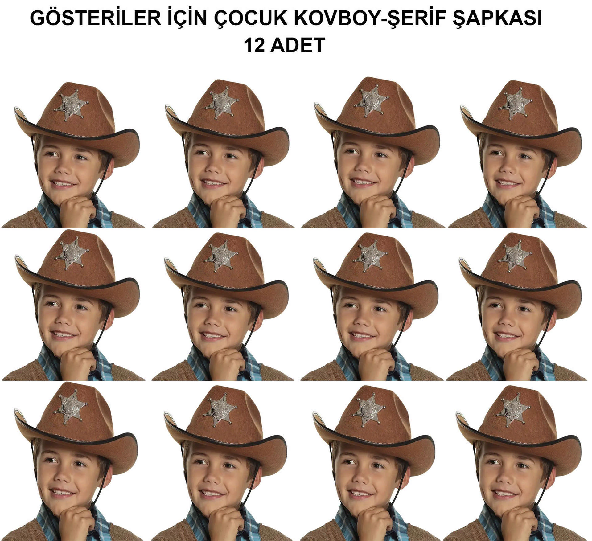 1221046_kovboy-serif-sapkasi-kahve-12-adet-kostum-parti-ve-gosteri-sa-resim-5086.jpg Kovboy Şerif Şapkası Kahve 12 Adet - Kostüm, Parti ve Gösteri Şapkası - Görsel 1