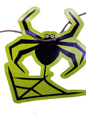 Örümcek Şekilli Asmalı Halloween Flama Banner Afiş 2 Metre