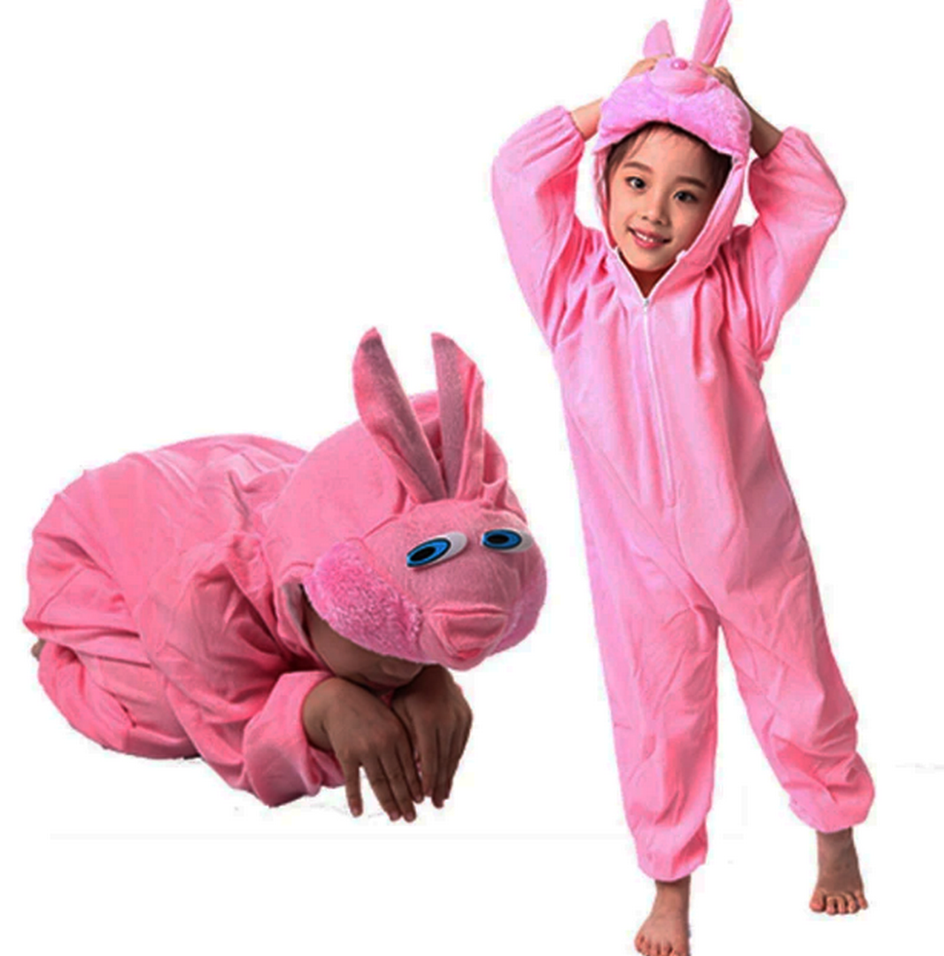 1221599_Cocuk-Tavsan-Kostumu-Pembe-Renk-resim-4084.png Çocuk Tavşan Kostümü Pembe Renk 4-5 Yaş 100 cm - Görsel 1