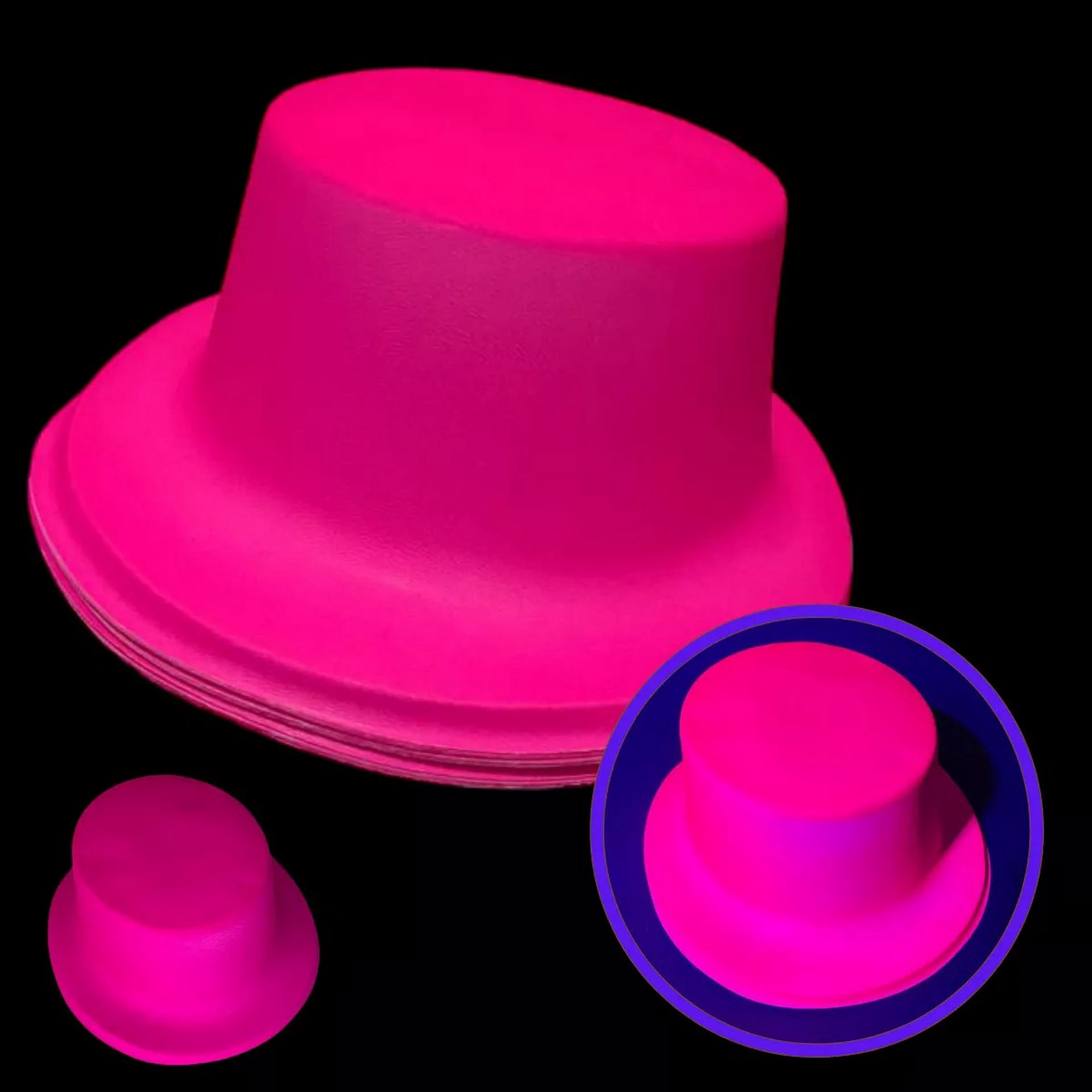 1221918_neon-partisi-pembe-renk-plastik-fotr-sapka-resim-4993.jpg Neon Partisi Pembe Renk Plastik Fötr Şapka - Görsel 1