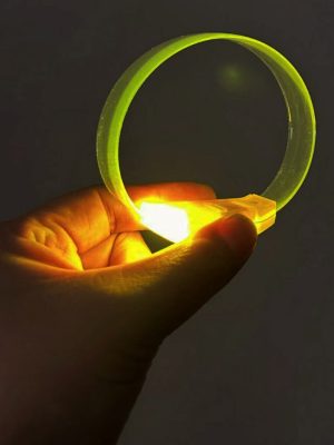 3 Modlu Pilli LED Işıklı Esnek Parti Bilekliği Sarı