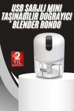 Mini Doğrayıcı Rondo Taşınabilir Mini El Blender Paslanmaz Çelik - Görsel 5