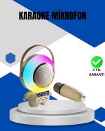 Kablosuz Mikrofonlu Astronot Tasarım Bluetooth Speaker Karaoke - Görsel 5