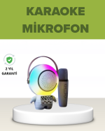 Astronot Tasarımlı Bluetooth Speaker ve Kablosuz Mikrofon Karaoke Seti - Görsel 5