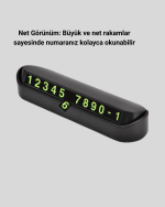 Gri Alüminyum Araç İçi Telefon Numaratörü – Dayanıklı, Modern ve Net Görünürlük Sağlayan Tasarım - Görsel 3