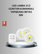 Dekoratif ve Pratik 3’lü Kumandalı Spot LED Aydınlatma - Görsel 5