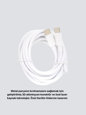 Yüksek Hızlı 30W 5.0A Type-C Kablo Şarj