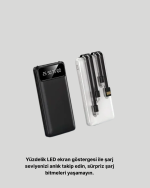 Çoklu Güvenlik Korumalı 20.000 mAh Powerbank Fener Özellikli - Görsel 2