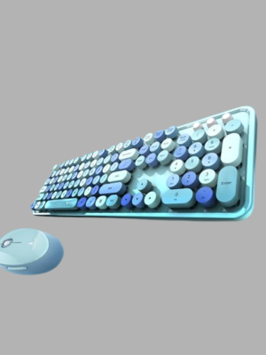 Kablosuz Klavye ve Mouse Seti – Sessiz Tuş, Retro Tasarım