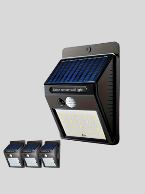 Solar LED Bahçe Aydınlatma – Hareket Sensörlü, Güneş Paneliyle Şarj Olan, IP65 Dayanıklı