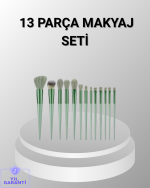 13 Parça Makyaj Fırça Seti – Ergonomik, Dökülme Yapmayan, Taşınabilir - Görsel 5