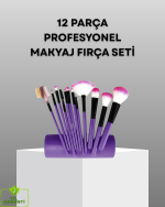 Ultra Yumuşak 12’li Makyaj Fırça Seti – Dökülme Yapmaz, Dalin Şampuan ile Temizlenebilir - Görsel 5