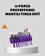12 Parça Makyaj Fırça Seti – Profesyonel ve Günlük Kullanıma Uygun - Görsel 5